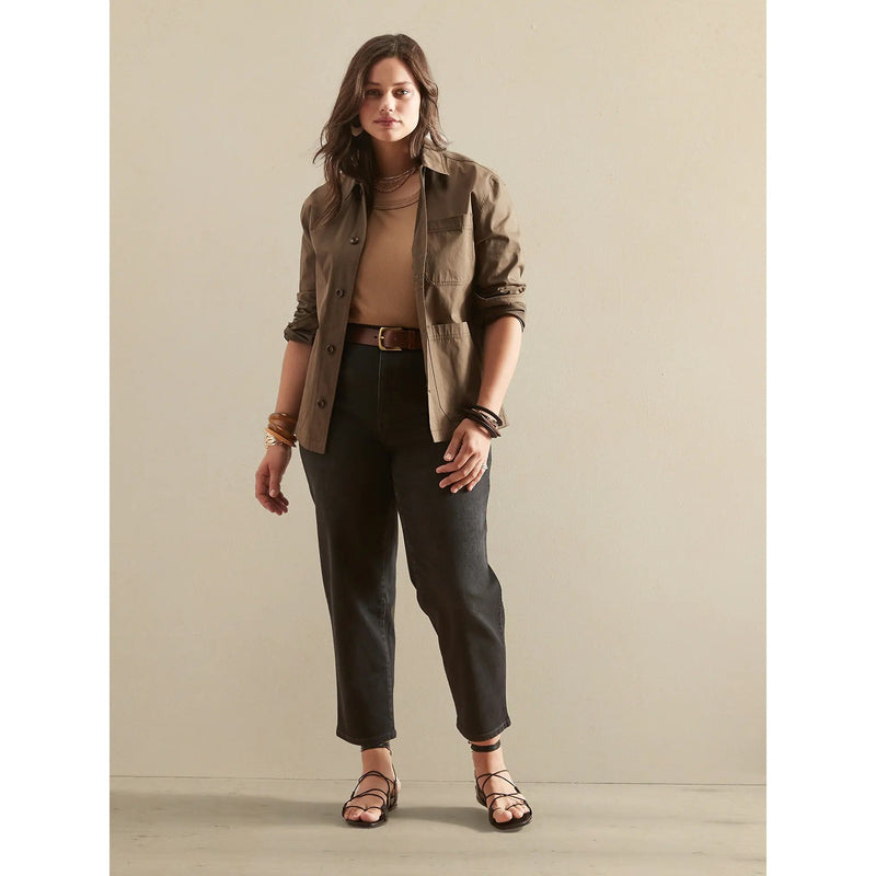 BR Curvy High Rise Black Straight Jeans | Montivo Pakistan