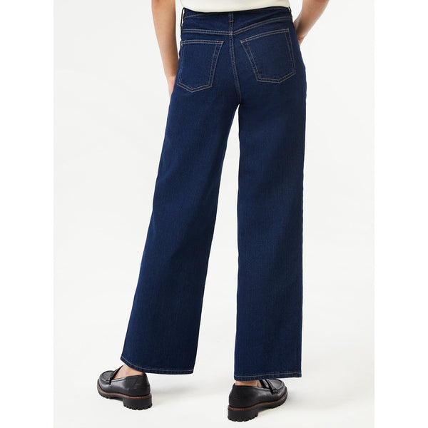 FA Full Wide Dark Blue Jeans | Montivo Pakistan