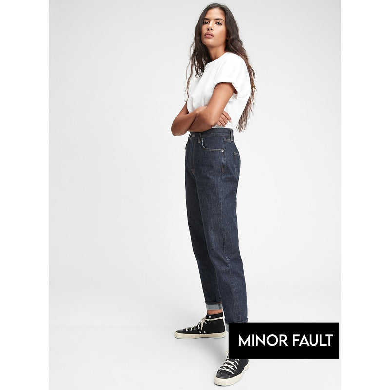 (Minor Fault) Dark Rinse Slim Straight Jeans | Montivo Pakistan