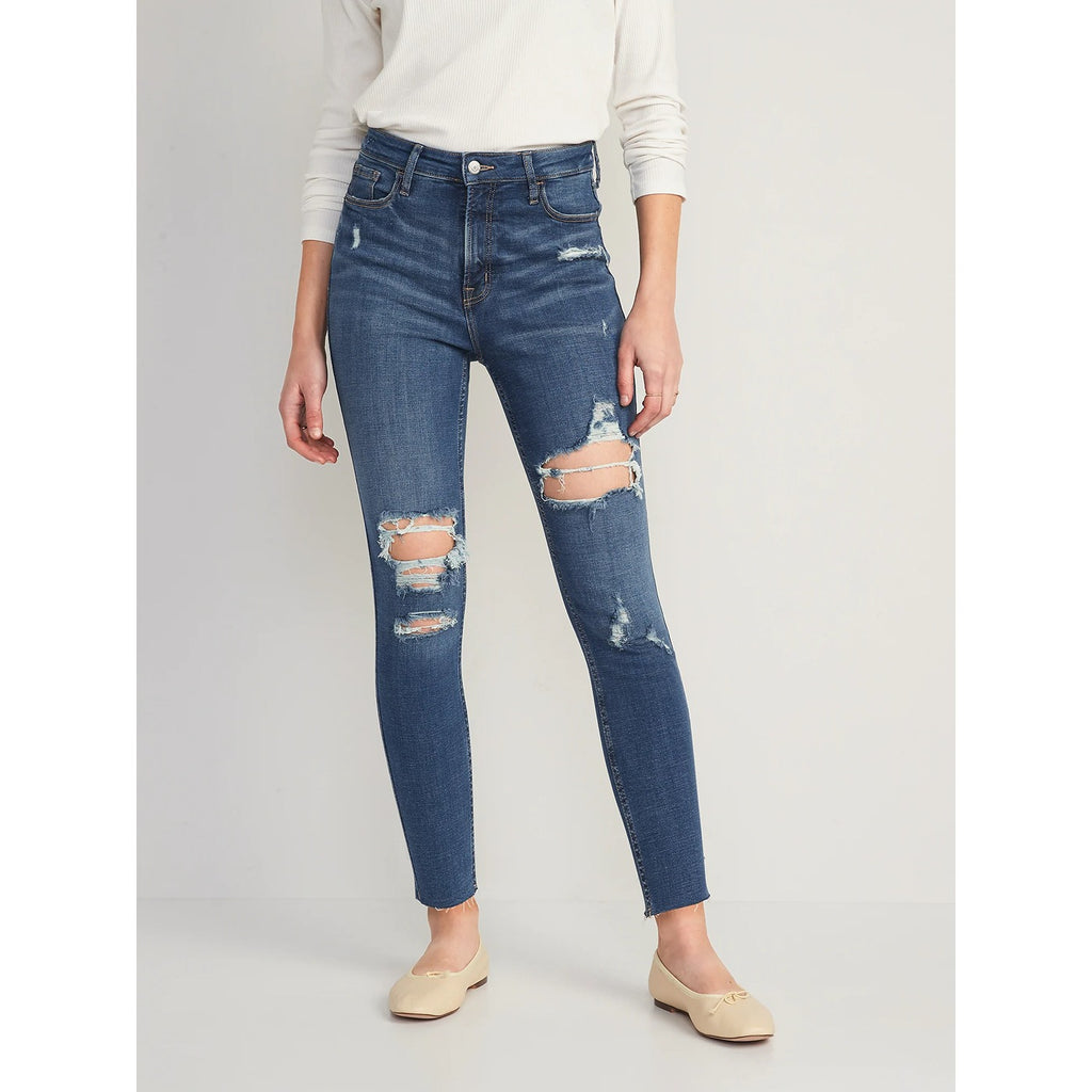 ON Extra High Rise Ripped Skinny Jeans | Montivo Pakistan