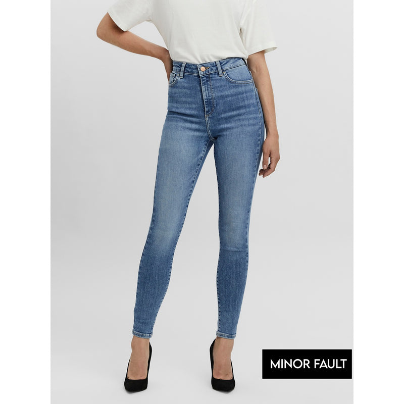 (Minor Fault) High Waist Blue Skinny Jeans | Montivo Pakistan