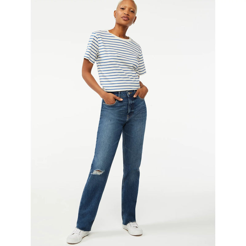 FA Super High Rise Straight Jeans | Montivo Pakistan