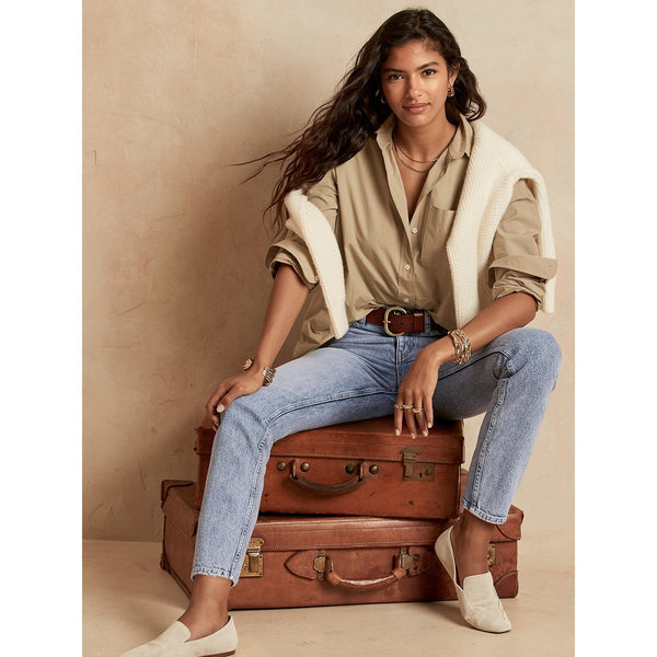 BR Light Wash High Straight Jeans | Montivo Pakistan