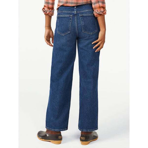 FA High Rise Crop Wide Straight Jean | Montivo Pakistan