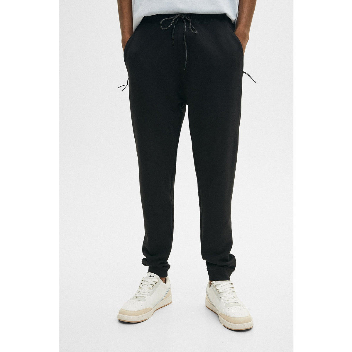 PB Black Joggers with Zip Pockets | Montivo Pakistan