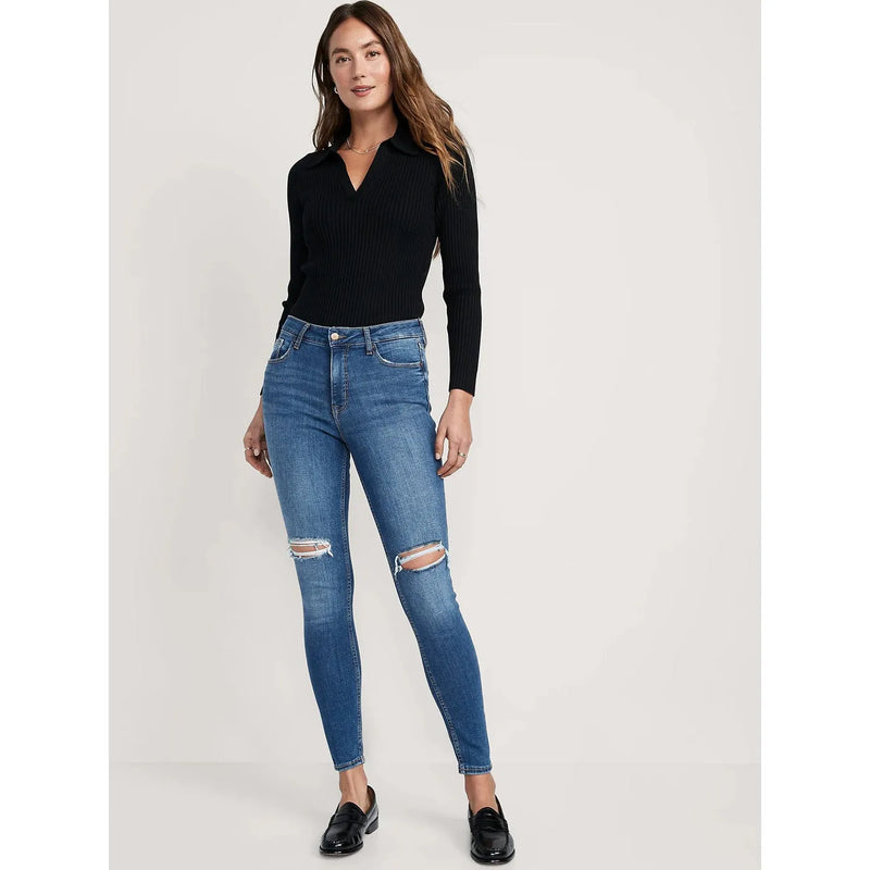 ON High Waist Ripped Skinny Jeans | Montivo Pakistan