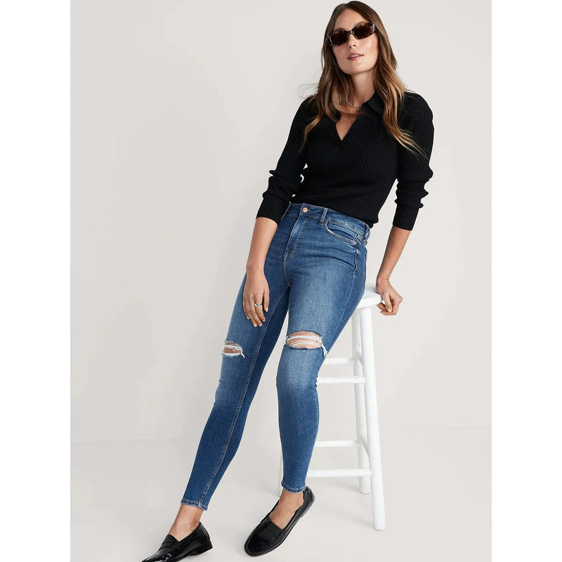 ON High Waist Ripped Skinny Jeans | Montivo Pakistan