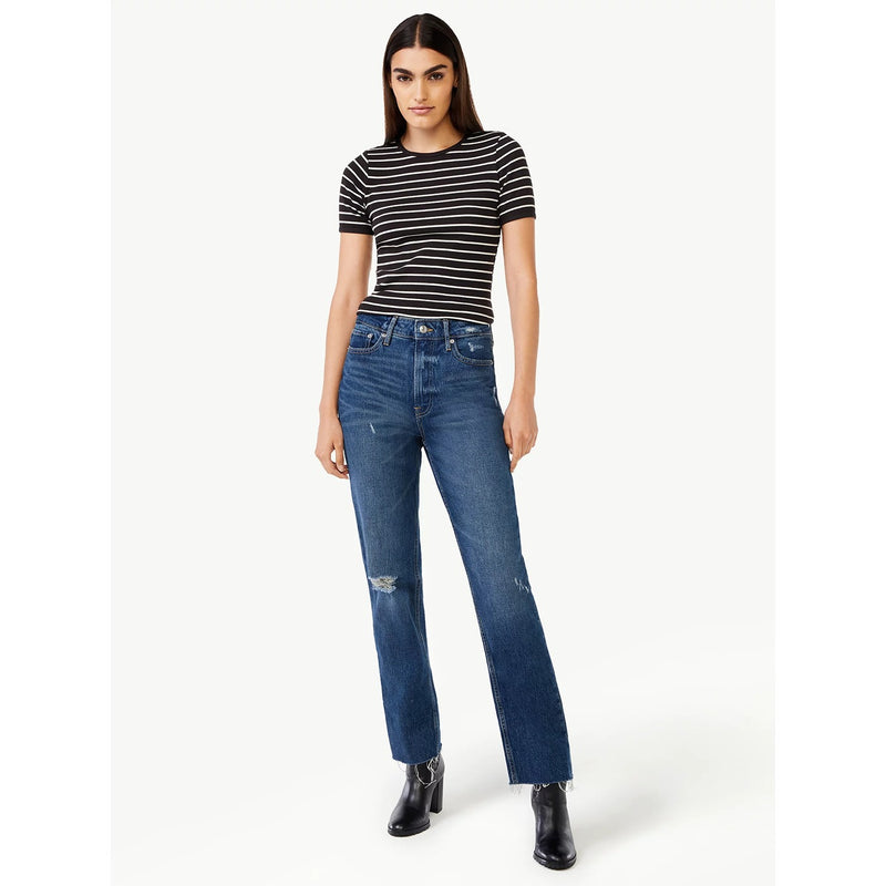 FA Super High Rise Straight Jeans | Montivo Pakistan