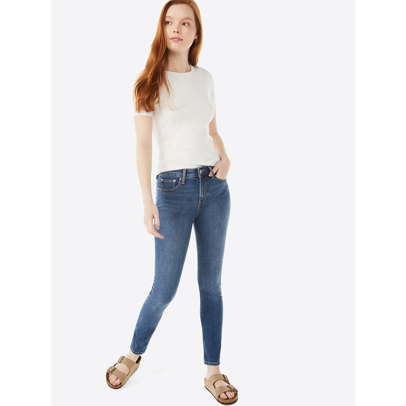 FA Blue High Rise Skinny Jeans | Montivo Pakistan