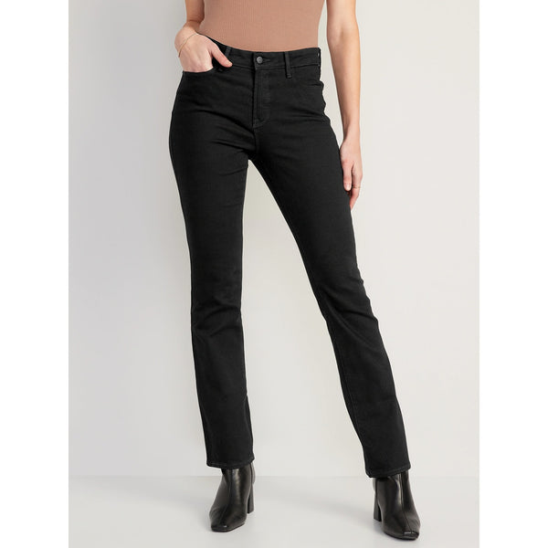 ON Button Fly Boot Cut Black High Jeans | Montivo Pakistan