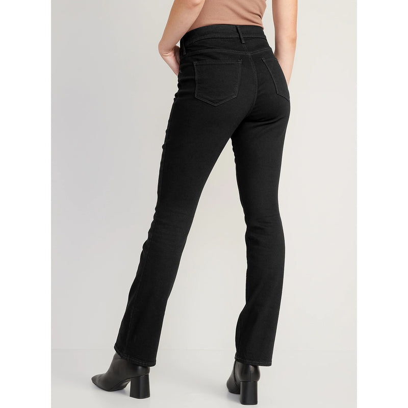 ON Button Fly Boot Cut Black High Jeans | Montivo Pakistan