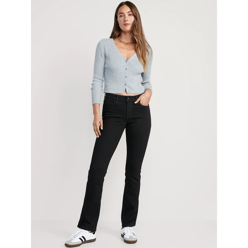 ON Mid Rise Kicker Bootcut Black Jeans | Montivo Pakistan