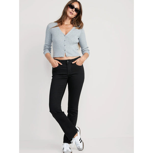 ON Mid Rise Kicker Bootcut Black Jeans | Montivo Pakistan