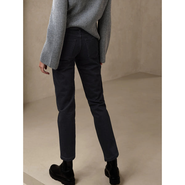 BR High Rise Straight Dark Blue Jeans | Montivo Pakistan
