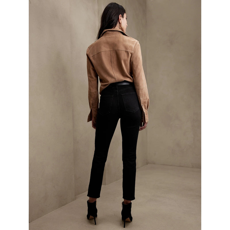 BR High-Waisted Power Slim Black Jeans | Montivo Pakistan