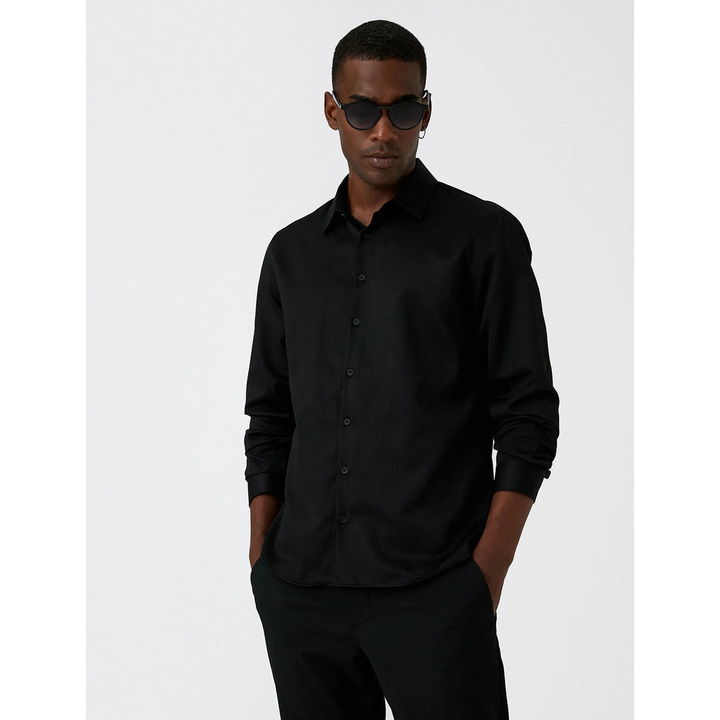 Paper Denim Black Slim Fit Classic Shirt | Montivo Pakistan