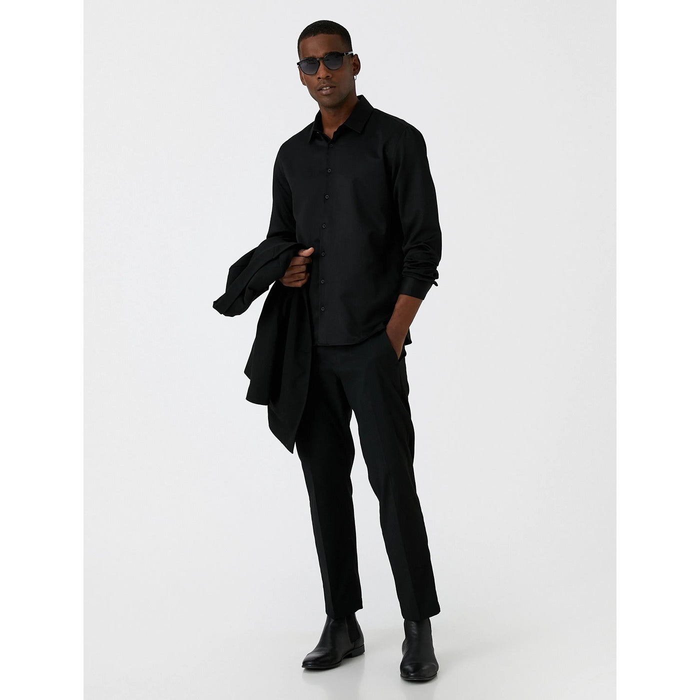 Paper Denim Black Slim Fit Classic Shirt | Montivo Pakistan
