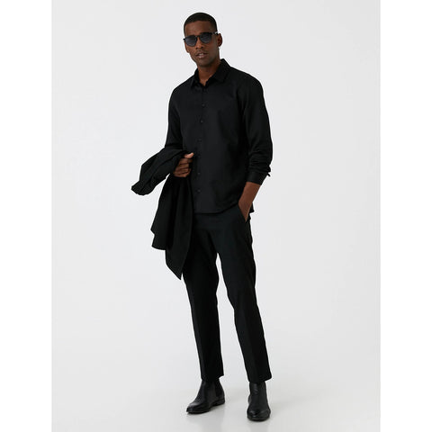Paper Denim Black Slim Fit Classic Shirt | Montivo Pakistan