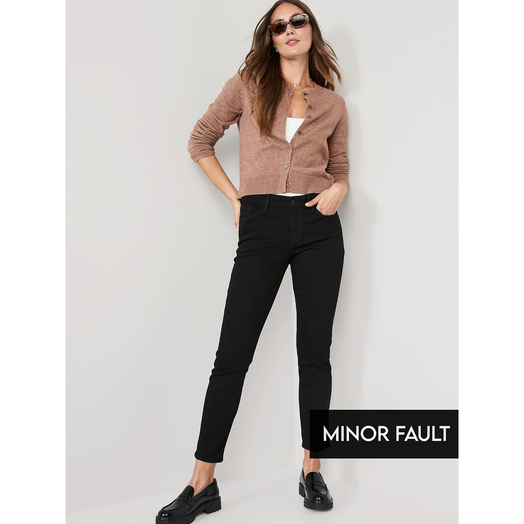 (Minor Fault) Black Slim Straight Jeans | Montivo Pakistan