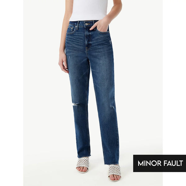 (Minor Fault) Super High Rise Straight Jeans | Montivo Pakistan