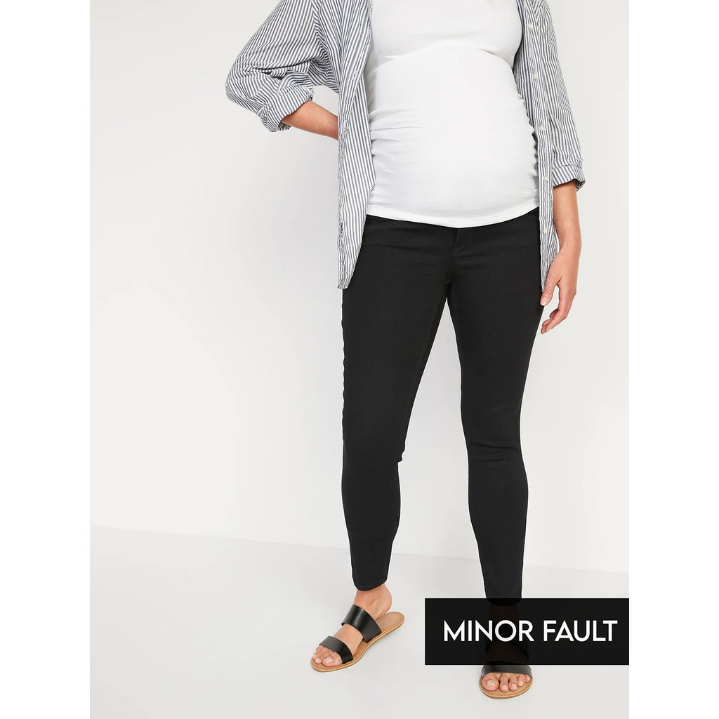 (Minor Fault) Maternity Black Full Panel Jeans | Montivo Pakistan