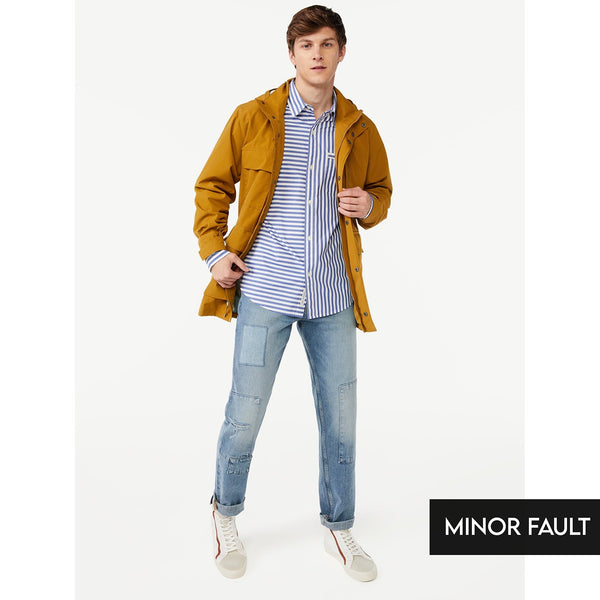 (Minor Fault) Modern Straight Multi Patch Jeans | Montivo Pakistan