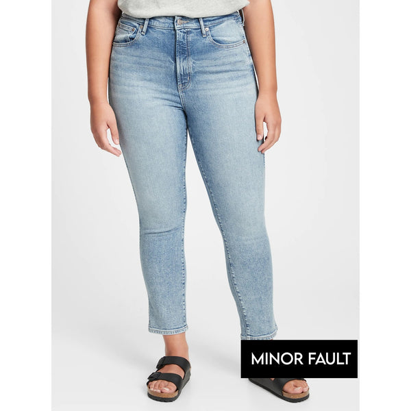 (Minor Fault) High Rise Vintage Slim Jeans | Montivo Pakistan