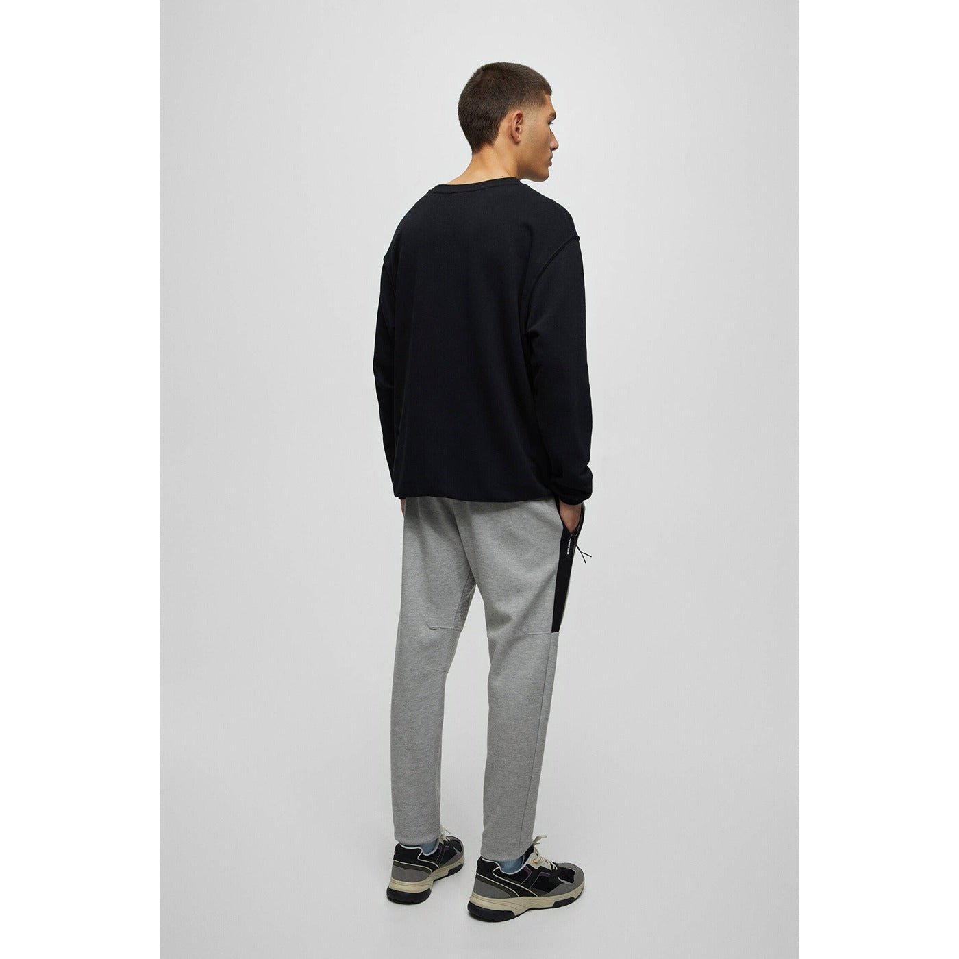 PB Grey Joggers with contrast Panels | Montivo Pakistan