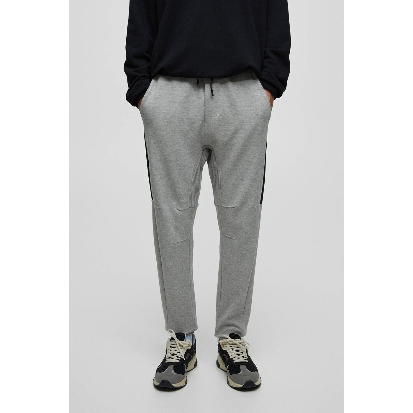 PB Grey Joggers with contrast Panels | Montivo Pakistan