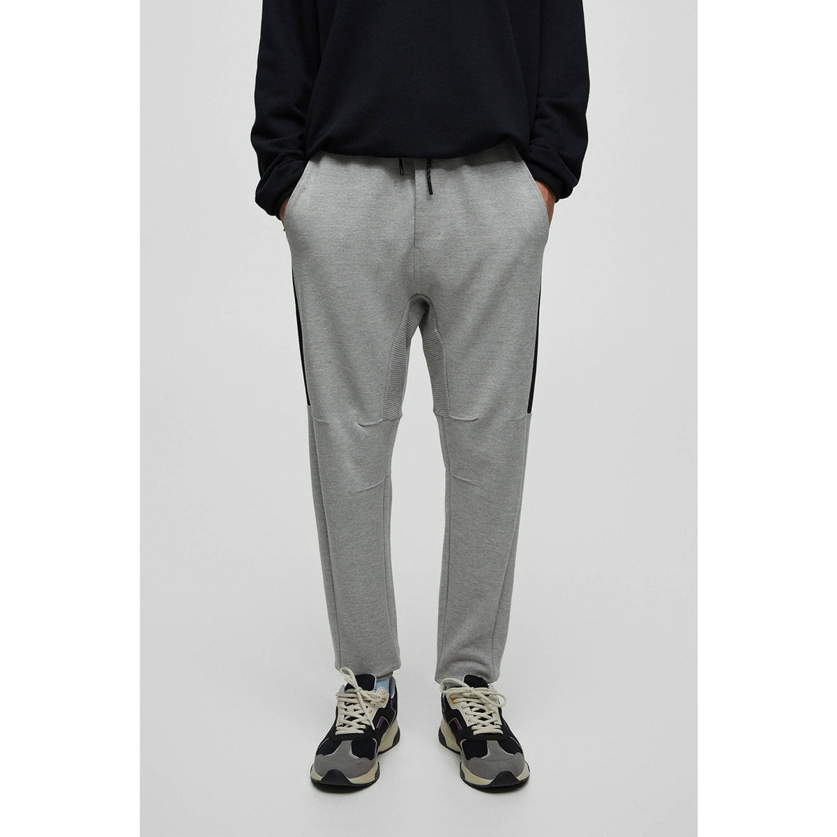 PB Grey Joggers with contrast Panels | Montivo Pakistan