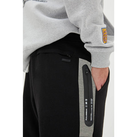 PB Black Joggers with contrast Panels | Montivo Pakistan