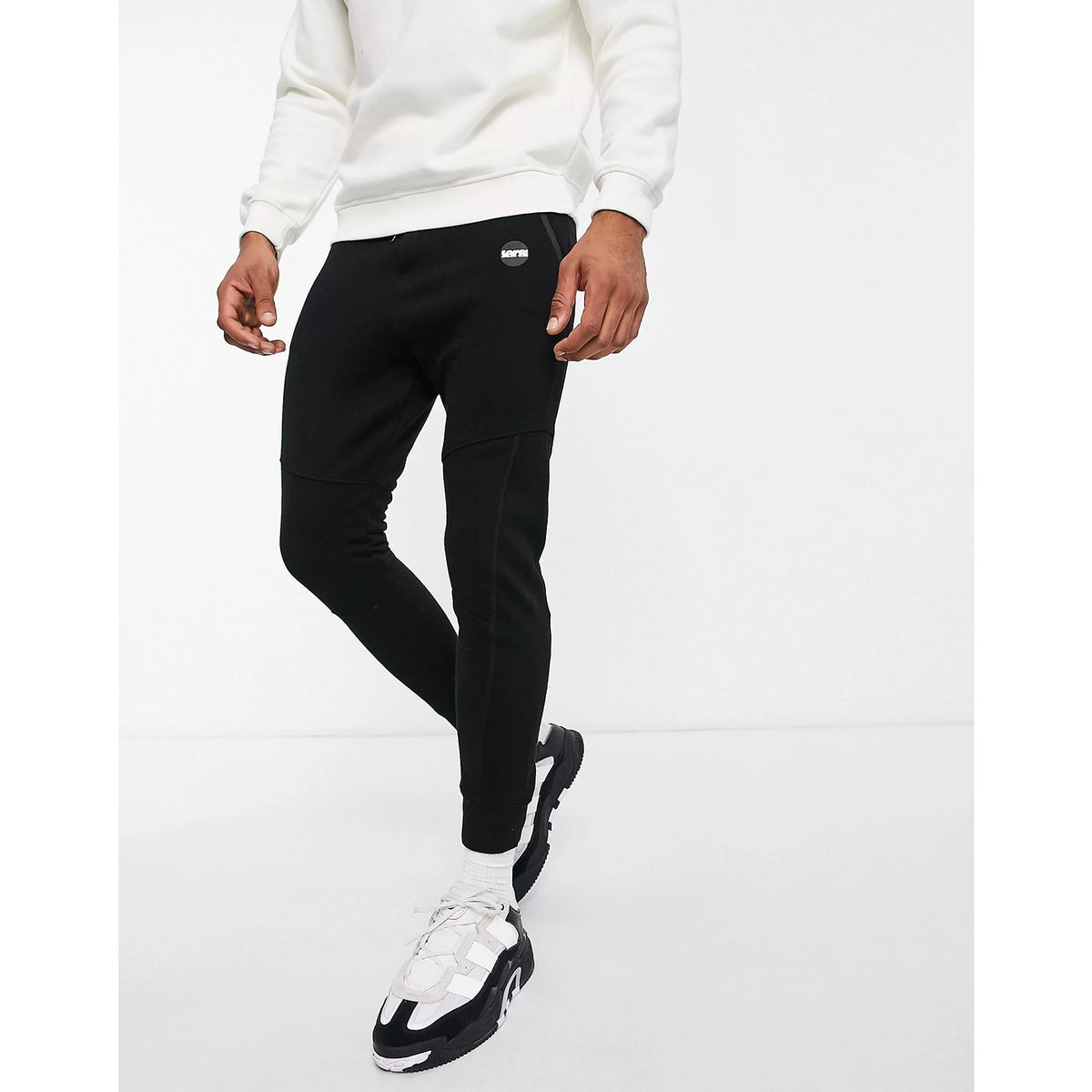 BSK Black Slim Skinny Joggers | Montivo Pakistan