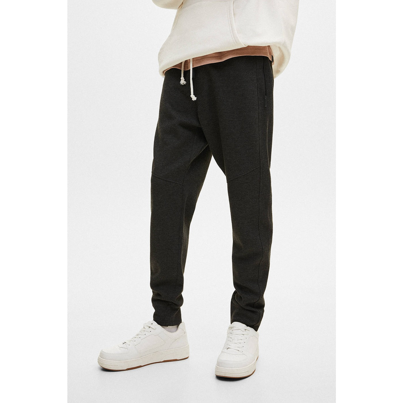 PB Charcoal Pique Joggers with Zip Pockets | Montivo Pakistan