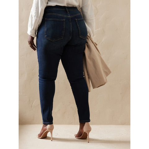 BR Blue Curvy Skinny Mid Rise Jeans | Montivo Pakistan