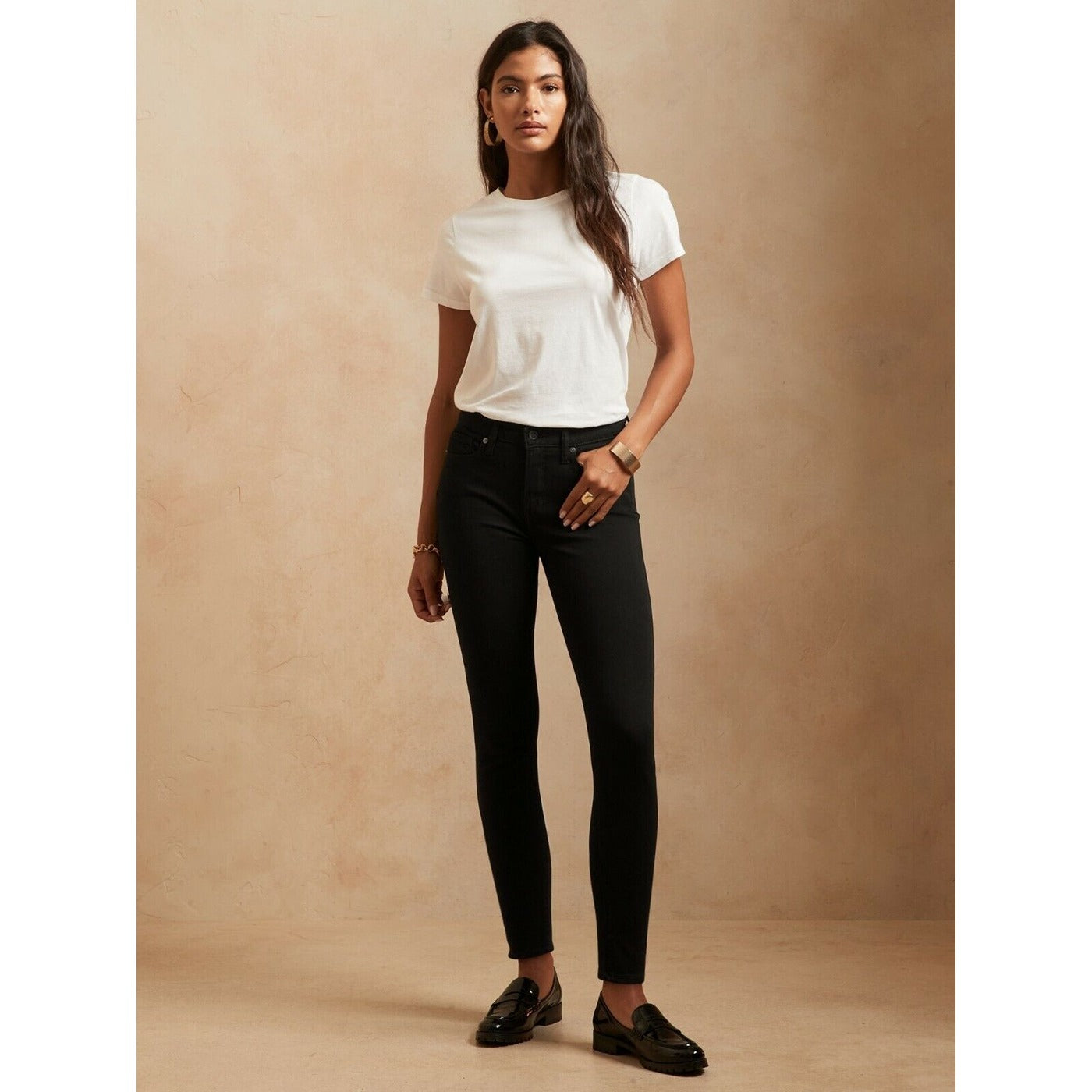 BR Black Mid Rise Skinny Jeans | Montivo Pakistan