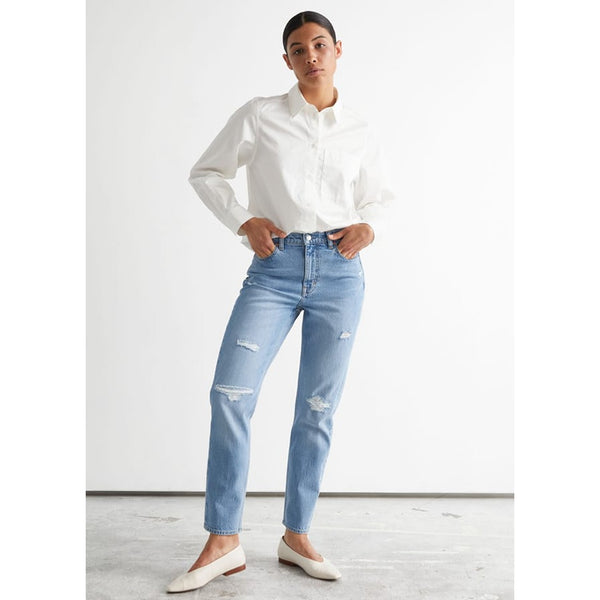 &OS Mid Rise Mom Fit Jeans | Montivo Pakistan