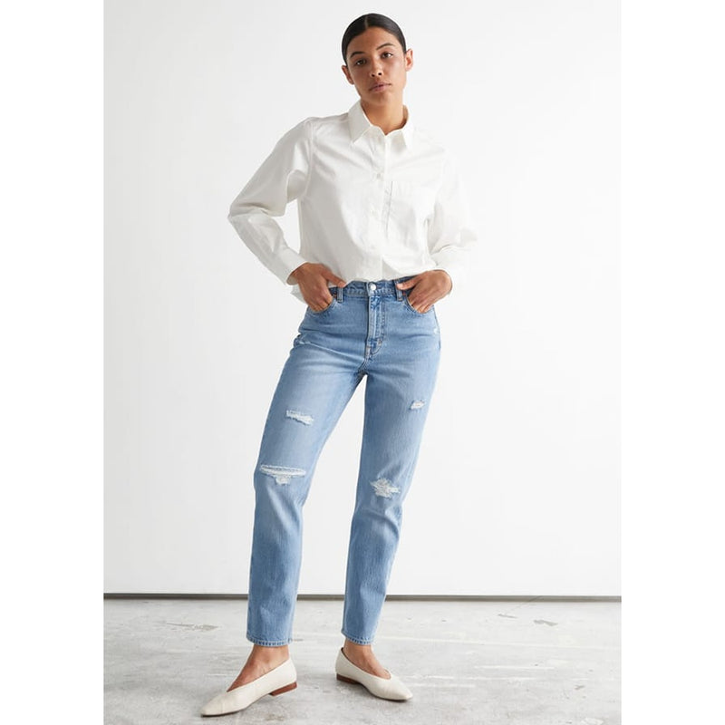 &OS Mid Rise Mom Fit Jeans | Montivo Pakistan