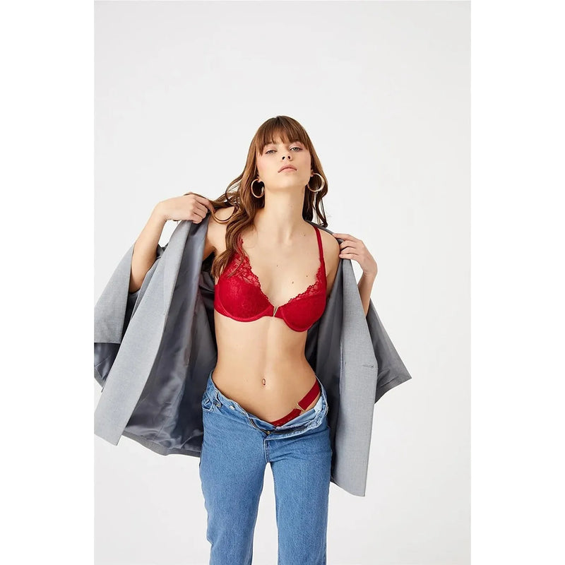 Red Lace Soft Lingerie Set | Montivo Pakistan