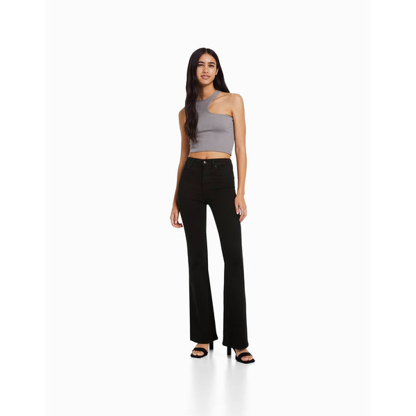 BSK High Rise Flare Black Jeans | Montivo Pakistan