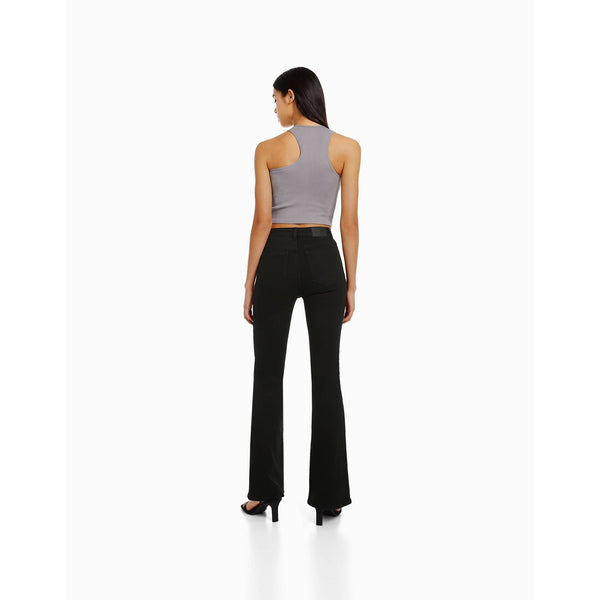 BSK High Rise Flare Black Jeans | Montivo Pakistan
