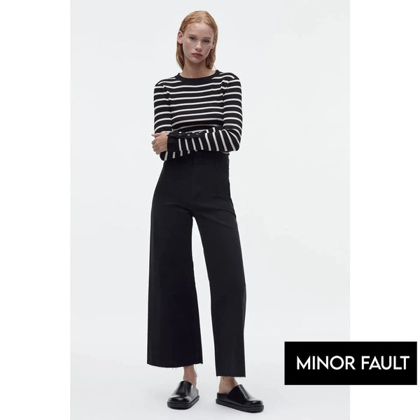 (Minor Fault) High Rise Wide Leg Jeans | Montivo Pakistan