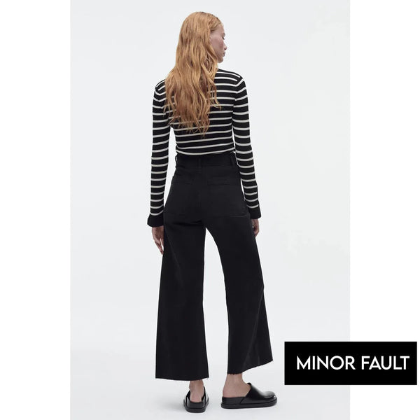 (Minor Fault) High Rise Wide Leg Jeans | Montivo Pakistan