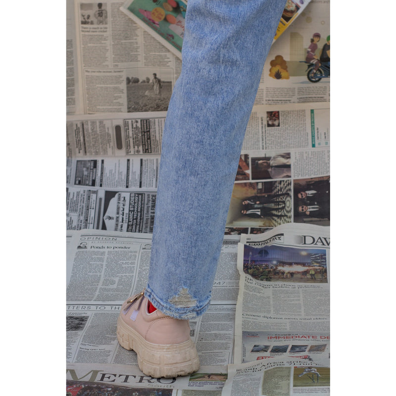 GP Blue High Rise Cigratte Jeans | Montivo Pakistan