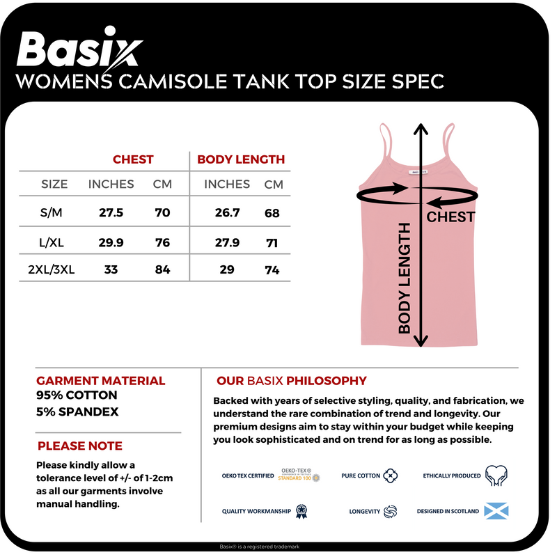 Black Basix Seamless Camisole Tank | Montivo Pakistan